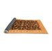 Sideview of Oriental Orange Traditional Rug, urb774org