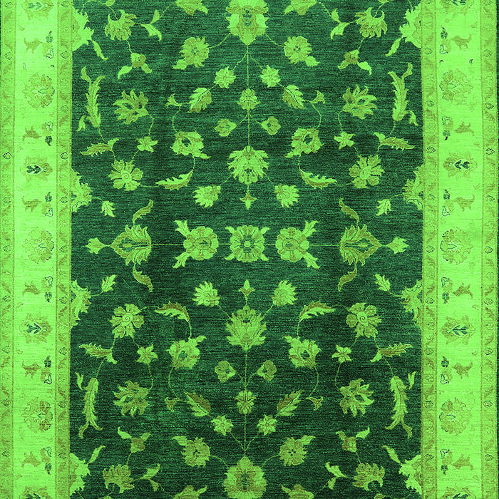 Oriental Green Traditional Rug, urb774grn