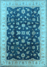 Oriental Light Blue Traditional Rug, urb774lblu