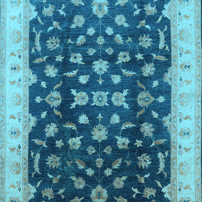 Oriental Light Blue Traditional Rug, urb774lblu