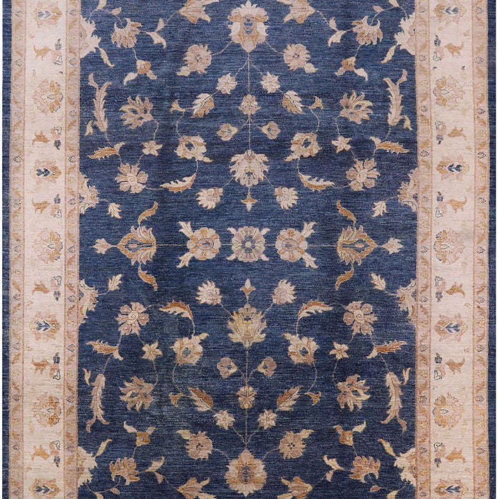 Mid-Century Modern Purple Navy Blue Oriental Rug, urb774