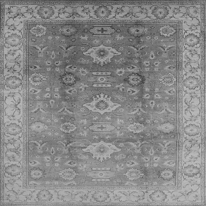 Square Oriental Gray Traditional Rug, urb775gry