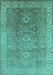 Oriental Turquoise Traditional Rug, urb775turq