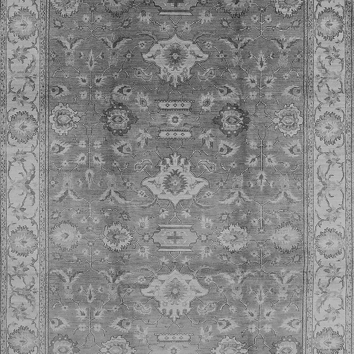 Machine Washable Oriental Gray Traditional Rug, wshurb775gry