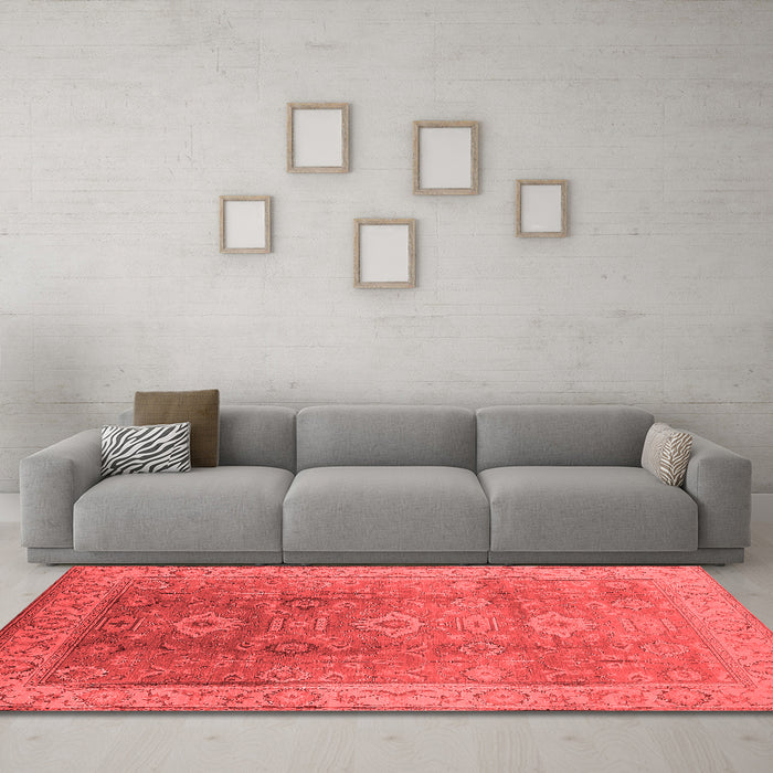 Traditional Red Washable Rugs