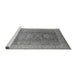 Sideview of Machine Washable Oriental Gray Traditional Rug, wshurb775gry