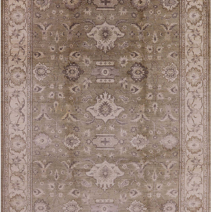 Mid-Century Modern Brown Oriental Rug, urb775