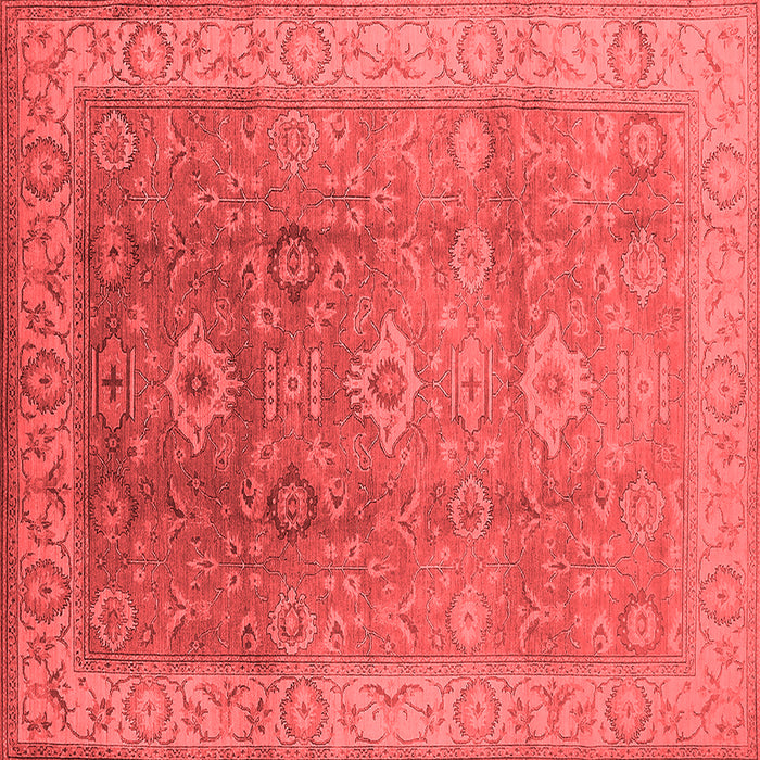 Machine Washable Oriental Red Traditional Rug, wshurb775red
