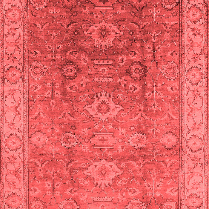 Machine Washable Oriental Red Traditional Rug, wshurb775red