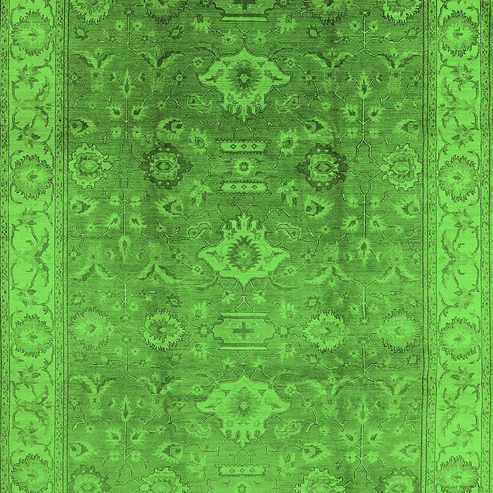 Oriental Green Traditional Rug, urb775grn