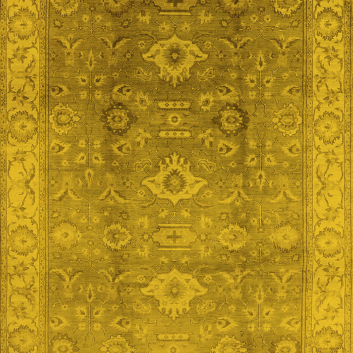 Oriental Yellow Traditional Rug, urb775yw