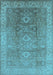 Oriental Light Blue Traditional Rug, urb775lblu