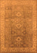 Machine Washable Oriental Orange Traditional Area Rugs, wshurb775org