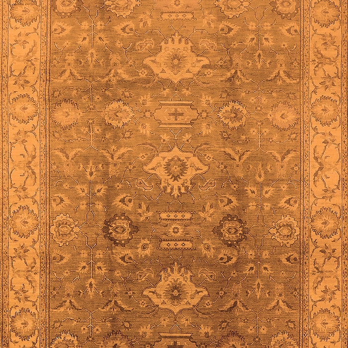 Machine Washable Oriental Orange Traditional Area Rugs, wshurb775org