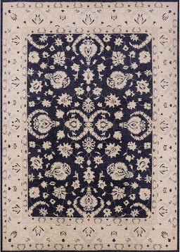 Mid-Century Modern Black Oriental Rug, urb776