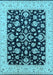 Oriental Light Blue Traditional Rug, urb776lblu