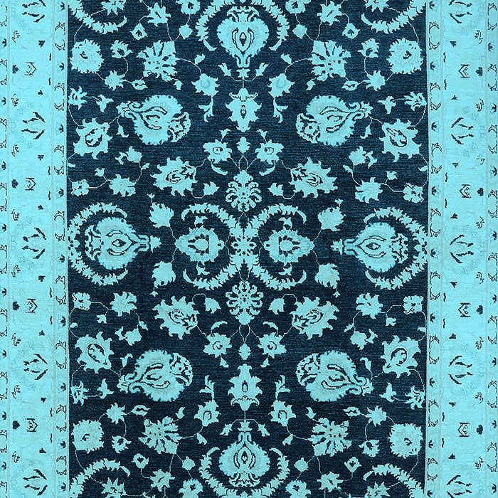 Oriental Light Blue Traditional Rug, urb776lblu