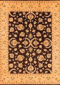 Oriental Orange Traditional Rug, urb776org