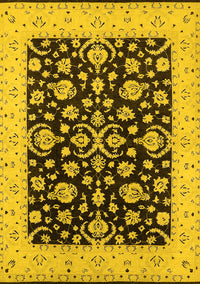 Oriental Yellow Traditional Rug, urb776yw