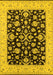 Oriental Yellow Traditional Rug, urb776yw