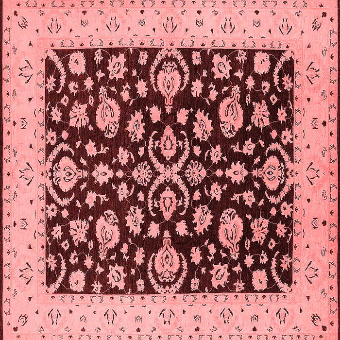 Machine Washable Oriental Red Traditional Rug, wshurb776red