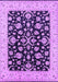 Machine Washable Oriental Purple Traditional Area Rugs, wshurb776pur