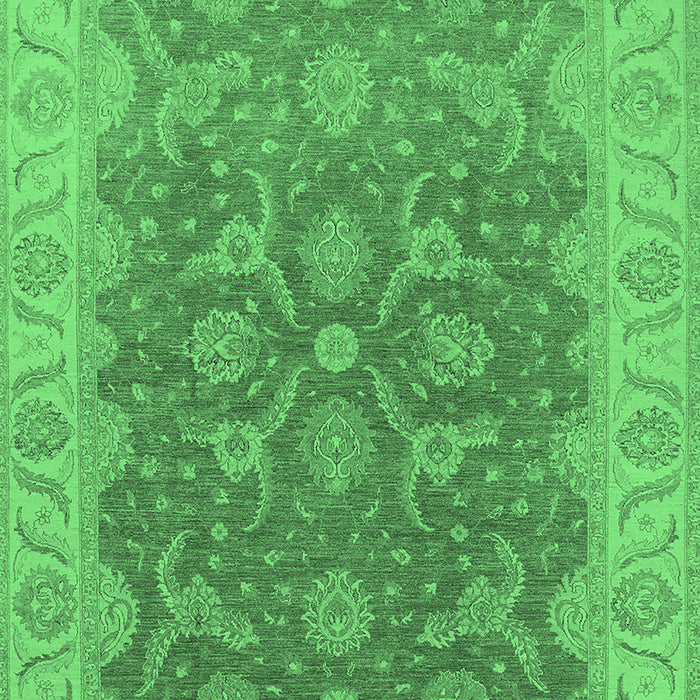 Oriental Emerald Green Traditional Rug, urb777emgrn