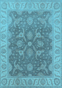 Oriental Light Blue Traditional Rug, urb777lblu