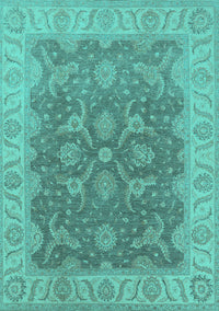 Oriental Turquoise Traditional Rug, urb777turq