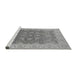 Sideview of Machine Washable Oriental Gray Traditional Rug, wshurb777gry