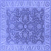 Square Oriental Blue Traditional Rug, urb777blu