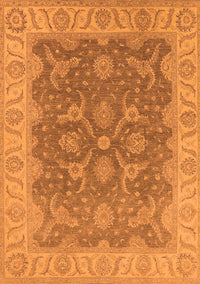 Oriental Orange Traditional Rug, urb777org