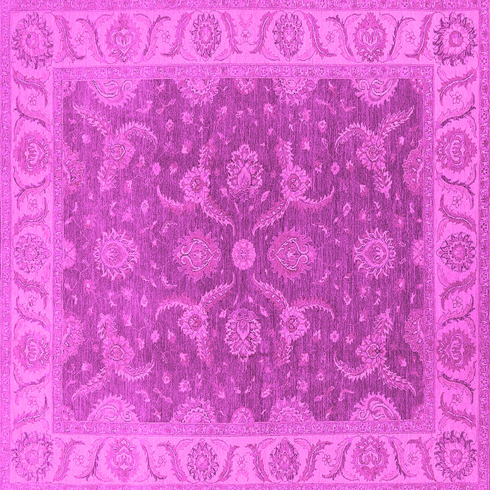 Square Oriental Pink Traditional Rug, urb777pnk