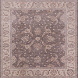 Square Machine Washable Industrial Modern Rose Dust Purple Rug, wshurb777