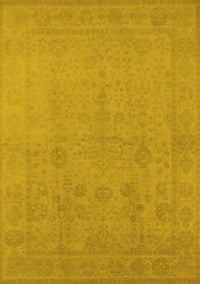 Oriental Yellow Traditional Rug, urb778yw