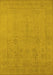 Oriental Yellow Traditional Rug, urb778yw