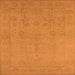 Square Oriental Orange Traditional Rug, urb778org