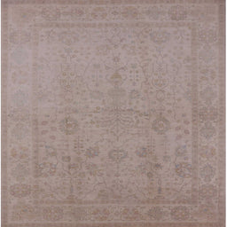 Square Machine Washable Industrial Modern Rose Dust Purple Rug, wshurb778