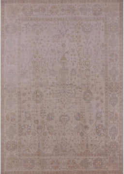 Mid-Century Modern Rose Purple Oriental Rug, urb778