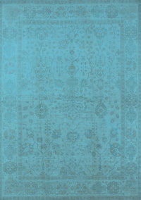 Oriental Light Blue Traditional Rug, urb778lblu