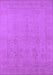 Machine Washable Oriental Purple Traditional Area Rugs, wshurb778pur