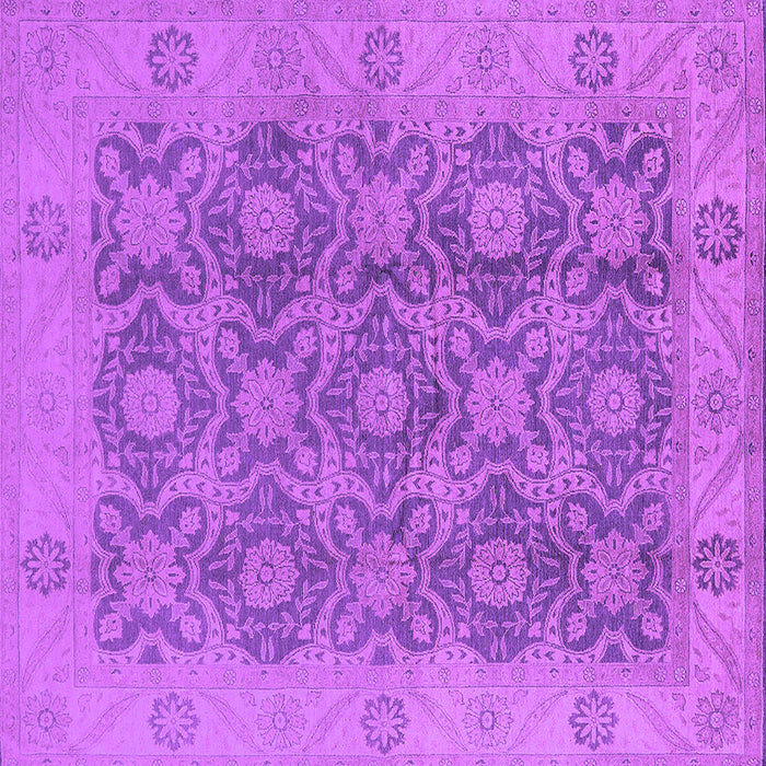 Square Oriental Purple Traditional Rug, urb779pur