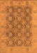 Machine Washable Oriental Orange Traditional Area Rugs, wshurb779org