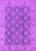 Machine Washable Oriental Purple Traditional Area Rugs, wshurb779pur