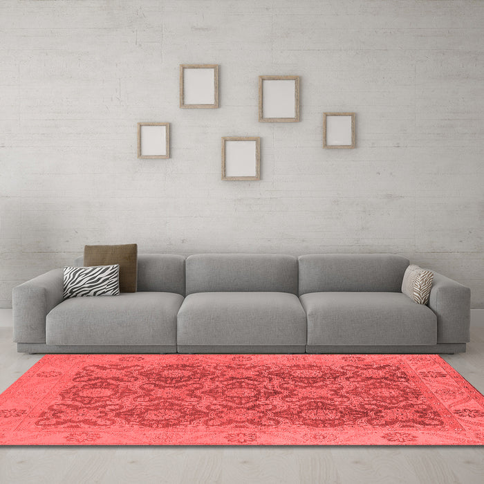 Traditional Red Washable Rugs