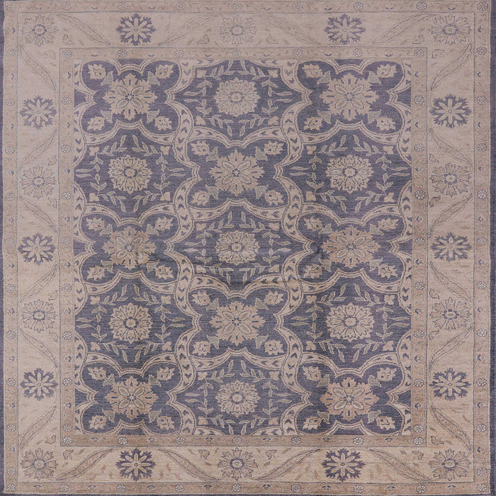 Square Machine Washable Industrial Modern Khaki Rose Pink Rug, wshurb779