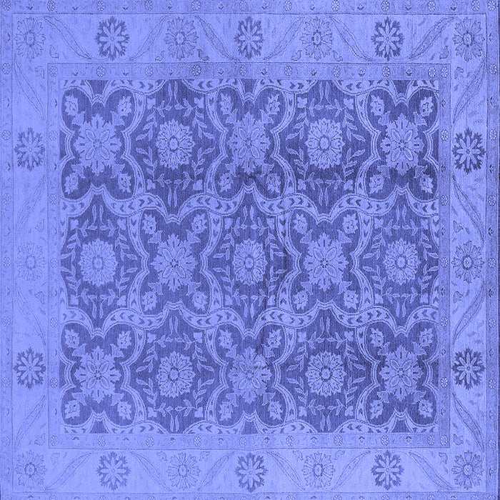Square Oriental Blue Traditional Rug, urb779blu