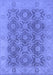 Machine Washable Oriental Blue Traditional Rug, wshurb779blu