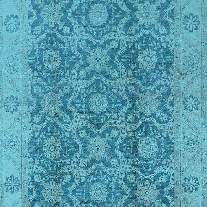 Oriental Light Blue Traditional Rug, urb779lblu