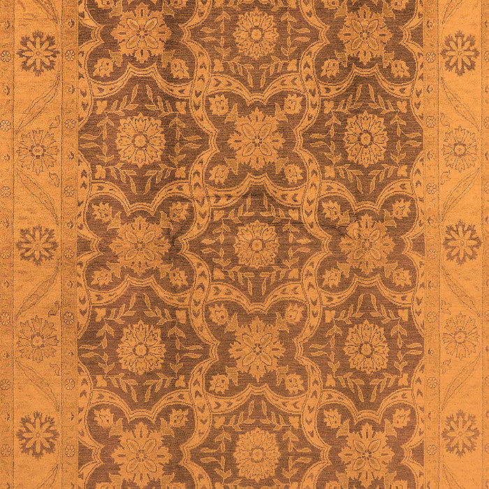Oriental Orange Traditional Rug, urb779org